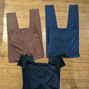 Bundle of 3 Girlfriend Collective leggings